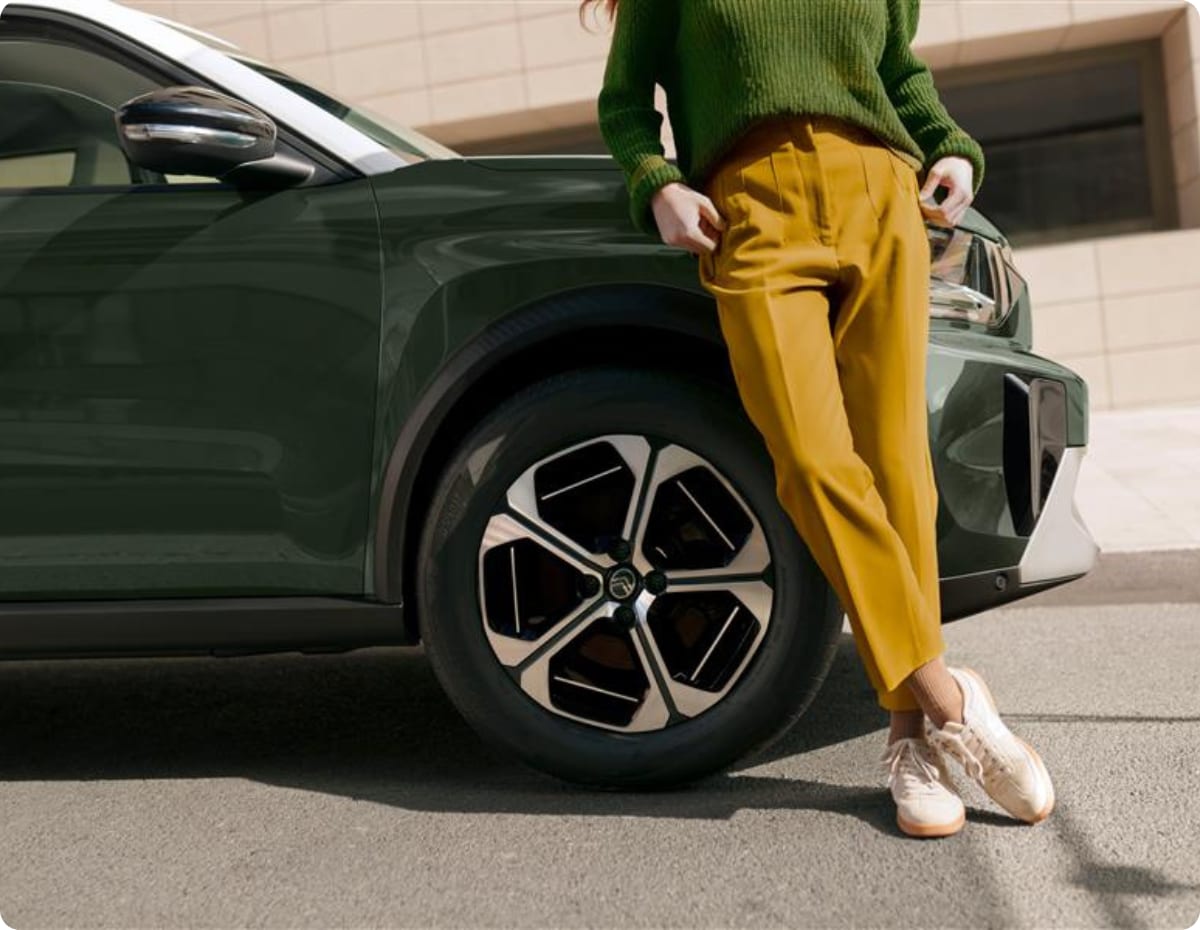 Zijdetail: Citroën-voertuig dat de inruilservice illustreert voor een upgrade naar een nieuw model